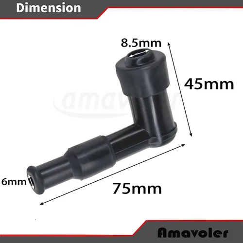 Vista 2 de Tapa de bujía, impermeable, no resistente, piezas de repuesto aptas para CG125 GS125 GN125 WY125 CD110, etc. Motocicleta, Scooter Dirt Bike ATV.