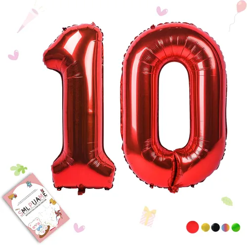 Vista 67 de Globos grandes de 40 pulgadas de números del 0 al 9, globos numéricos para decoración de fiesta de cumpleaños, globos de helio de aluminio
