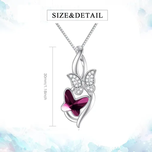 Vista 40 de Collar de plata de ley para hermanas, joyas de cumpleaños para hermanas y amigas