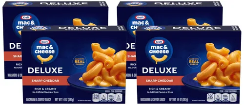 Vista 9 de Kraft Deluxe - Macarrones con queso de cuatro quesos (caja de 14 onzas)