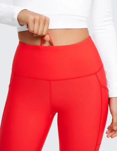 Vista 4 de CRZ YOGA Leggings térmicos con forro polar para mujer, 25 pulgadas, cintura alta, pantalones de senderismo para entrenamiento de invierno