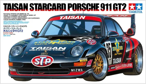 Vista 2 de Tamiya 1: 24 300024175 – Taisan Star Card Porsche 911Gt2 1995