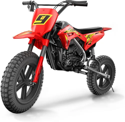 Vista 10 de Bicicleta eléctrica de 24 V para niños, acelera tp 11 MPH, Dirt Bike Azul