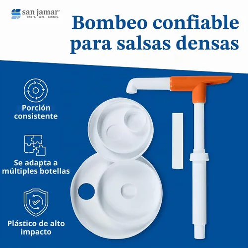 Vista 6 de Kit de bomba y mega bomba con 6 piezas San Jamar P7410