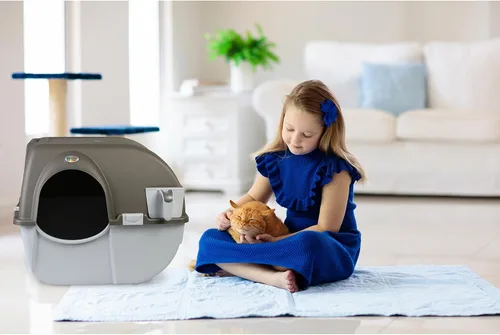 Vista 9 de Omega Paw NRA15-1 Caja de arena de limpieza automática Roll 'n Clean, regular, peltre, normal, Pewter