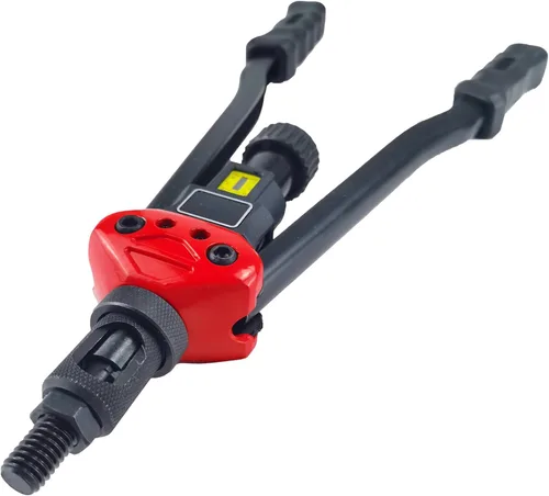 Vista 2 de Kit de herramientas de tuerca remachadora profesional de 16 pulgadas, herramienta remachadora estilo palanca con indicador de carrera visual, el kit