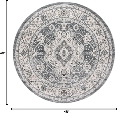 Vista 97 de SAFAVIEH - Colección Isabella, alfombra decorativa - 2'2" x 5', azul y crema, diseño oriental, no desprende pelusa y fácil cuidado, ideal para áreas