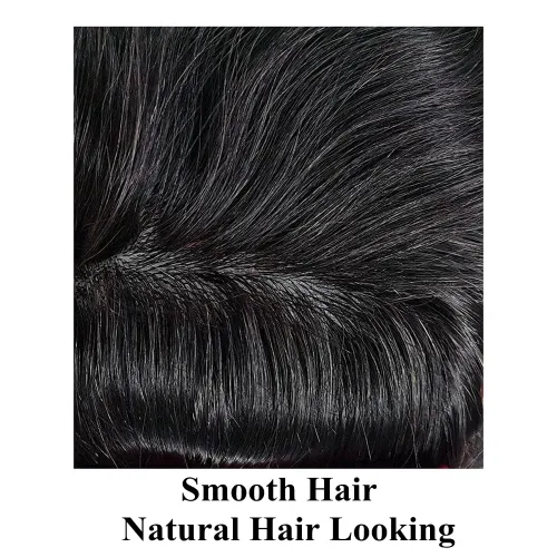 Vista 86 de Toupee para hombre 100% cabello humano real tupé para hombres 0.004 in piel de poliuretano para hombre, sistema de reemplazo de piezas de pelo