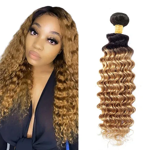 Vista 281 de 300g 1B27 Human Hair Bundles Honey Blonde Bundles Human Hair 10A Brazilian Virgin Remy Hair Extensions 8 10 12 Inch