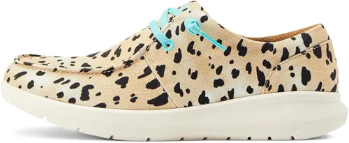Vista 2 de ARIAT Hilo - Zapatos elásticos planos de estilo casual, color negro