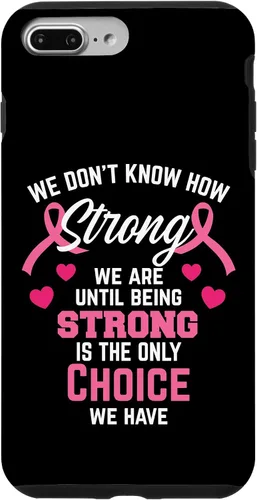 Vista 12 de iPhone 16 Being Strong Cita Rosa Inspirador Cáncer de Mama Regalos Caso