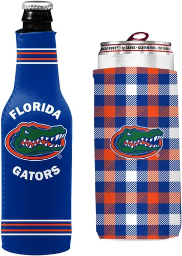 Vista 135 de College Team Color Logo Can & Bottle Holder Insulator Beverage Cooler Set