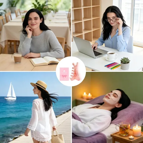 Vista 5 de TAIHI Gua Sha - Peine de masaje, masajeador de cuero cabelludo 4 en 1, herramienta facial para cuello, cuerpo, drenaje linfático, alivio de tensión