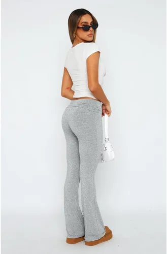 Vista 5 de Leggings acampanados para mujer, cintura elástica doblada, pantalones de yoga para entrenamiento, pantalones casuales ajustados con corte de bota
