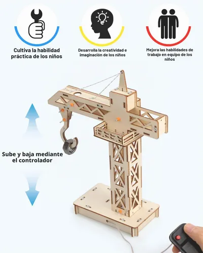 Vista 3 de Poraxy Kits STEM 4 en 1, proyectos STEM para niños de 8 a 12 años, rompecabezas de madera 3D de montaje, juguetes de construcción, kit