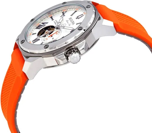 Vista 2 de Bulova 98A226 - Reloj analógico automático con correa de silicona para hombre