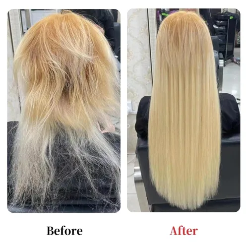 Vista 7 de Kit de herramientas de extensión de cabello, 5 colores, 1000 piezas de micro anillos de silicona Hair Styling Tools Accessory with Hair Extension