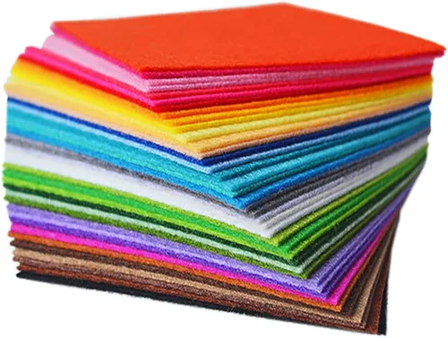 Vista 4 de Hojas de fieltro, 40 piezas de 8 x 12 pulgadas (7.9 x 11.8 in), 0.039 in de grosor, hojas de tela de fieltro suave de 0.039 in de grosor, cuadrados