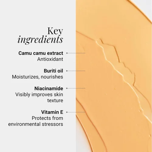 Vista 4 de G.M. COLLIN Máscara brillante Mascarilla revitalizante infundida con vitaminas y extracto de Camu Camu Reduce la apariencia de enrojecimiento