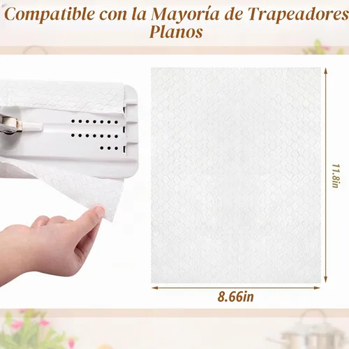 Vista 2 de Hoolerry 300 paños de barrido en seco compatibles con Swiffer Sweeper