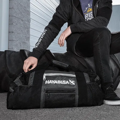 Vista 4 de Hayabusa Ryoko - Bolsa de malla para engranajes, color negro y gris, 70L