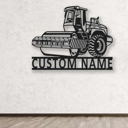 Vista 46 de Letrero de metal personalizado con nombre de camión, semirremolque, arte de pared para valla de garaje, patio, decoración al aire libre, letrero