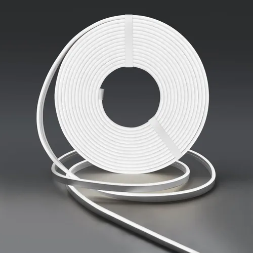 Vista 9 de Luces LED de Neón, Tiras de Luces LED Regulables de 12V, Blancas Cálidas, 5m/16.4ft, Luces de Cuerda LED de Neón Impermeables, Tira de Luces LED