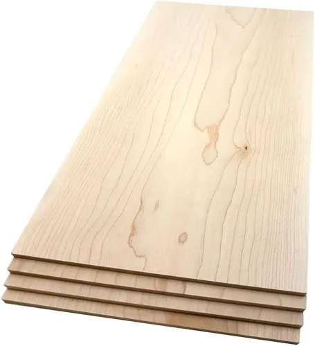 Vista 14 de Tablones de Madera Dura de Arce - Paquete de 2 Madera de Arce Dura para Manualidades de Madera Sin Terminar - 1/4'' (6mm) 100% Madera Dura Pura