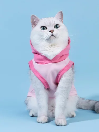 Vista 3 de QWINEE Camiseta sin mangas con capucha para perro con estampado de letras, chaleco sin mangas con capucha para gatos, cachorros, ropa elástica