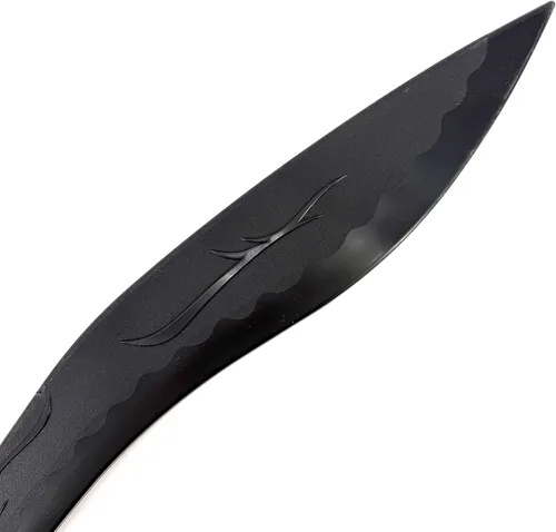 Vista 2 de E-BOGU Espada negra de polipropileno estilo Kukri (24.5")