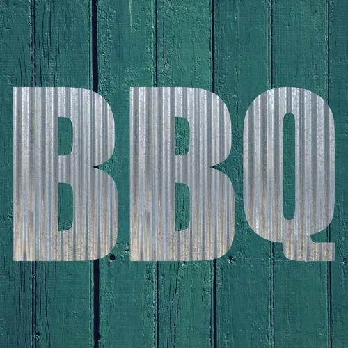 Vista 4 de Letrero de metal galvanizado corrugado con letras de metal para decoración del hogar, barbacoa, ahumadero, parrilla, decoración de patio (6 pulgadas)