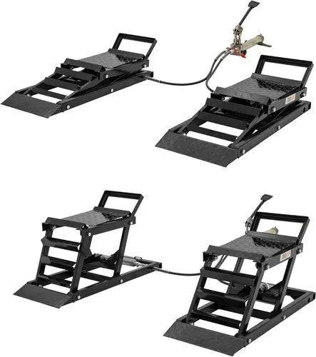 Vista 6 de Black Widow Rampas para coche para cambio de aceite, 3,000 lb GAWR, hidráulicas, 6 "- 15.5" Para acceso a la parte inferior de la carrocería