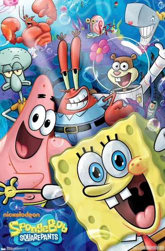 Vista 17 de Trends International Nickelodeon Spongebob - Póster de pared Joy, 14.725 x 22.375 pulgadas, versión con marco de madera tipo granero
