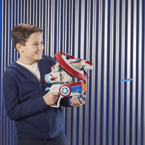 Vista 4 de Avengers: Endgame Nerf Capitán América Ensamblador Gear