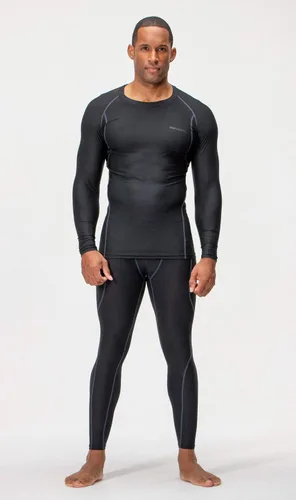 Vista 4 de DEVOPS 3 Pack Men's UPF 50+ Long Sleeve Compression Shirts, Water Sports Rash Guard Base Layer, Athletic Workout Shirt
