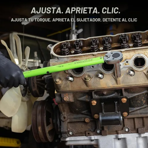 Vista 3 de OEMTOOLS 25689 Llave dinamométrica estilo clic de 1/2 pulgada, 10-150 pies/libra., hace clic en el par deseado, llave dinamométrica de 1/2 unidad