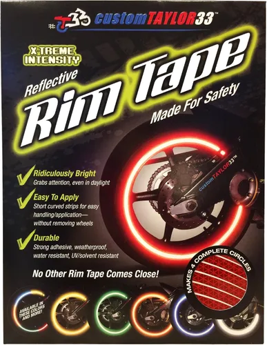 Vista 8 de customTAYLOR33 - Cintas de seguridad reflectantes de alta intensidad, color rojo, selecciona