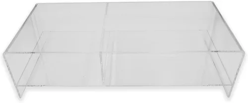 Vista 7 de Company Clear 0.197 in Deluxe Acrylic Monitor Stand para computadoras, monitores, portátiles, tabletas, uso de oficina, uso doméstico, escritorios