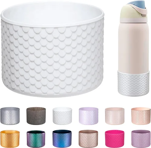 Vista 36 de Funda de Silicona para Botella de Agua Owala de 24oz, Manga Protectora Antideslizante Brillante para Botella de Agua Owala que Protege las Botellas