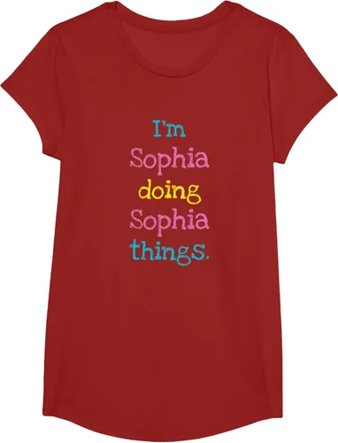 Vista 76 de Sophia - Camiseta con texto personalizado para niñas