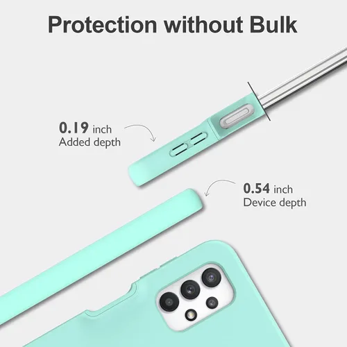 Vista 9 de Funda para Samsung Galaxy A32 5G con protector de pantalla integrado, protección de cuerpo completo a prueba de golpes