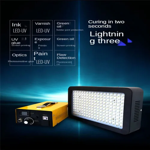 Vista 5 de Regulación de energía de 1800 W, luz ultravioleta, pegamento UV, lámpara de curado LED para pegamento sin sombras, aceite verde, resina 1500 W.