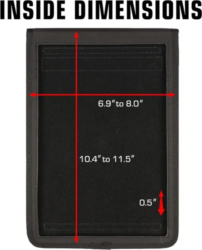 Vista 3 de USA GEAR Funda para tablet de 12 pulgadas, funda para tablet con diseño frontal abierto y correa de transporte, compatible con Microsoft Surface Pro