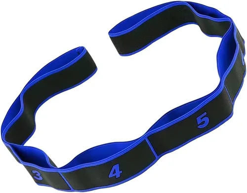Vista 8 de UncleS Banda Elástica de Tensión para Ejercicios, Cuerda de tracción, Cuerda de Estiramiento de 8 Segmentos, Banda de Estiramiento para Pilates