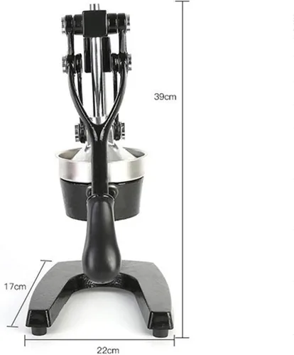 Vista 7 de Exprimidor de cítricos de hierro fundido, máquina de exprimidor de prensa manual, Juicer multifuncional de acero inoxidable Juicer comercial