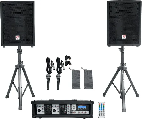 Vista 11 de Rockville - Paquete de Sistema PA Mezclador/Amp