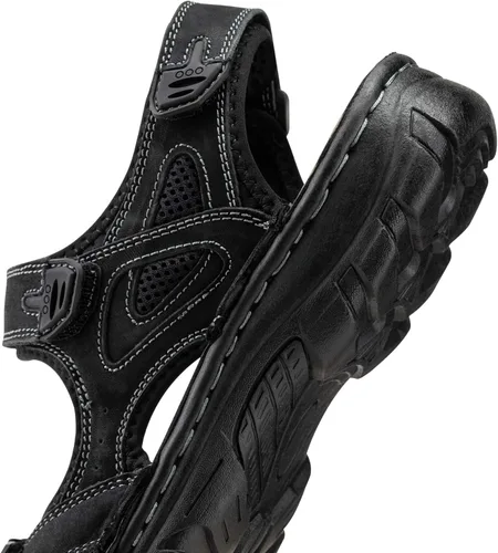 Vista 3 de Jousen Men's Sandals Leather Open Toe Beach Sandal Outdoor Summer Sport Sandals