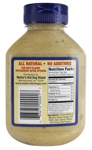 Vista 6 de Walter's Mustard, 9 onzas (paquete de 2) – Famoso en el mundo, especialmente mezclado desde 1919, todo natural, sin aditivos, una mezcla secreta