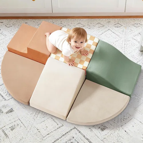 Vista 11 de Tiny Land Bloques de escalada de espuma suave para niños pequeños Morandi