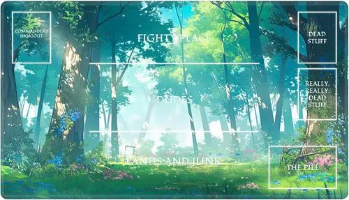 Vista 11 de Alfombra de juego con zonas para juego de cartas MTG, alfombras de juego de mesa, alfombras de juego de mesa de Magic, 61x35.5 cm, alfombra de juego